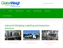 Tablet Screenshot of globeweigh.com